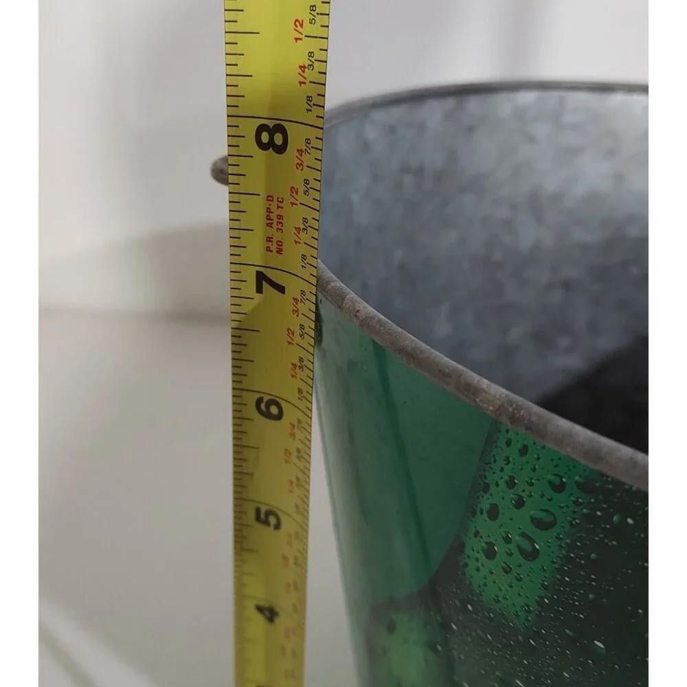 Medal Heineken Beer Ice Bucket with Handle 9 x 7 Inch Summertime Beachcore